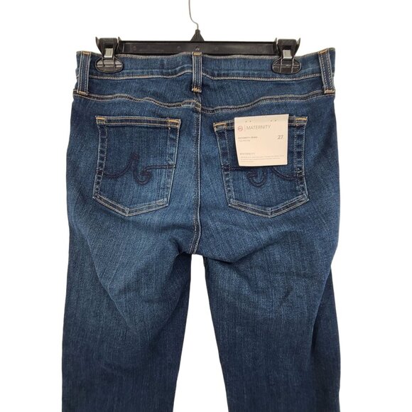Adriano Goldschmeid NWT Women's Maternity Prima Cigarette Leg Jeans Blue Size 27 - Picture 10 of 14
